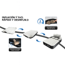 [Llevá 2 Pagá 1] Colchón Portátil de Dos Plazas con Apoyo para la Cabeza, Triple Revestimiento y Antidesgarro +REGALO: Bomba de Aire Eléctrica