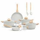 Juego de Ollas Imperial™ en Cerámica Premium con Tapas de Vidrio Templado