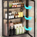 [Llevá 2 Pagá 1] Organizador de Baño de Acero Inoxidable y Vidrio con 3 Divisiones e Iluminación LED (¡Baño 5 Estrellas en tu Casa!)