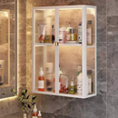 [Llevá 2 Pagá 1] Organizador de Baño de Acero Inoxidable y Vidrio con 3 Divisiones e Iluminación LED (¡Baño 5 Estrellas en tu Casa!)