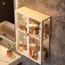 [Llevá 2 Pagá 1] Organizador de Baño de Acero Inoxidable y Vidrio con 3 Divisiones e Iluminación LED (¡Baño 5 Estrellas en tu Casa!)