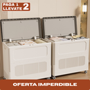 [Llevá 2 Pagá 1] Armario organizador portátil de gran capacidad de almacenamiento con rueditas