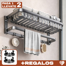 [Llevá 2 Pagá 1] Organizador de Baño Multifuncional de Acero Inoxidable con Instalación por Sellado al Vacío +REGALO: 2 Soportes de Baño