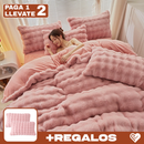[Llevá 2 Pagá 1] Juego de Cama Completo Alina en Algodón Noble 100% (¡Tu cama como un hotel 5 estrellas!) + REGALO: 2 Fundas de Almohada