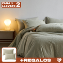 [Llevá 2 Pagá 1] Ropa de Cama Completa en Algodón y Seda con Diseño Moderno + REGALO: 2 Fundas para Almohada