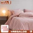 [Llevá 2 Pagá 1] Ropa de Cama Completa en Algodón y Seda con Diseño Moderno + REGALO: 2 Fundas para Almohada