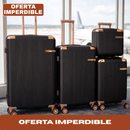 Kit de 4 Valijas Milano™ en ABS Reforzado con Giro 360° y Diseño Antirrayado