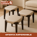 [Llevá 4 Pagá 3] Banquetas de Cuero Legítimo Acolchonadas con Diseño Moderno y Elegante