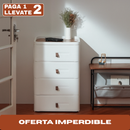 [Llevá 2 Pagá 1] Cómoda Modular SpaceBox de 4 Cajones Amplios y Diseño Minimalista (¡Organización moderna para cualquier ambiente!)