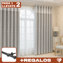 [Llevá 2 Pagá 1] Cortina Blackout Royal de Doble Capa con Aislamiento Térmico (¡Estilo europeo en tu sala!) +REGALO: Barras para Cortina