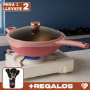 [Llevá 2 Pagá 1] Sartén Antiadherente Premium con Revestimiento Duradero, Cocción Uniforme y Limpieza Fácil + REGALO: Kit de Utensilios