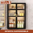 [Llevá 2 Pagá 1] Organizador de Baño de Acero Inoxidable y Vidrio con 3 Divisiones e Iluminación LED (¡Baño 5 Estrellas en tu Casa!)