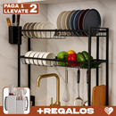 Organizador de Cocina Inteligente en Acero Inoxidable (¡Espacioso y Perfecto para Transformar tu Cocina!) +REGALO: Kit de Utensilios de Cocina